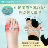 【5段階で強さを調整】Tenicore 外反母趾・内反小趾サポーター 薄型調整可能タイプ(MB3)
