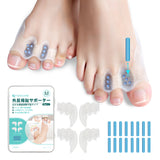 【4個入・調整シリコン棒】Tenicore 外反母趾サポーター 三本指固定式(MF2a)