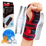 【温冷両用・固定プレート】Techlove 手首サポーター Premium(WY1)