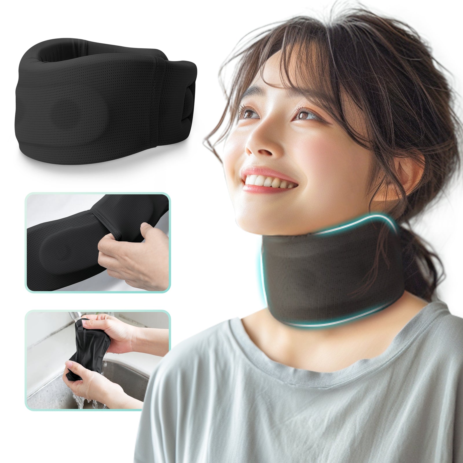 TechLove ネックサポーター 首コルセット Techlove 首コルセット ネックサポーター Lite 首サポーター(JB1