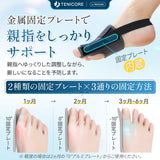 【2枚入り 固定・本格調整】Tenicore 外反母趾サポーター(MB1Q)
