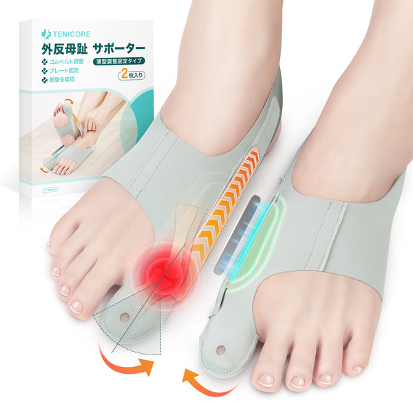 Tenicore 外反母趾サポーター 薄型調整固定タイプ(2枚入り)(MB6)