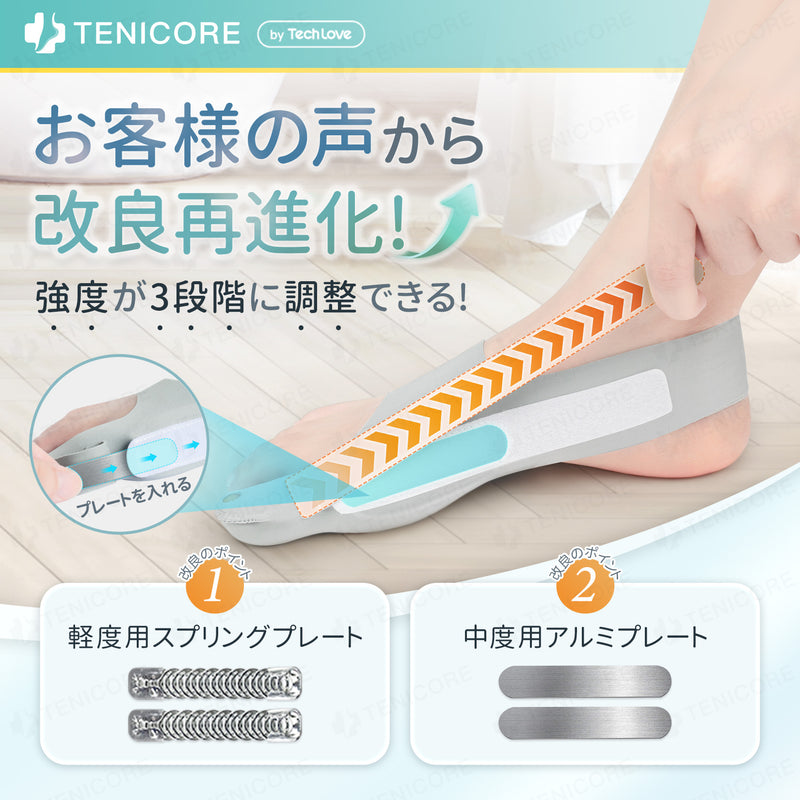 Tenicore Bunion Support, Thin Adjustable Fixed Type (2 Pieces) (MB6)