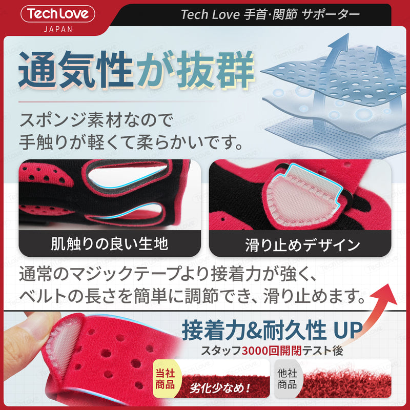 【건초염·tfcc 손상·전용】Techlove 손목 서포터 Pro(WB1)