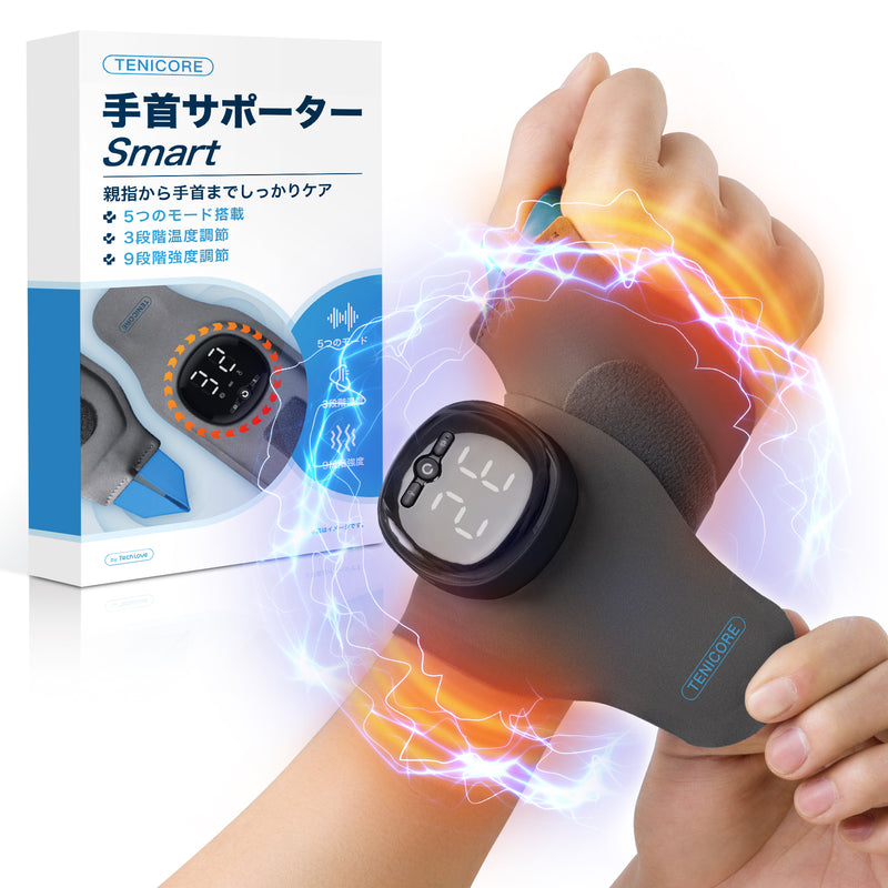 手首式 腱鞘炎·tfcc損傷·専用】Tenicore 手首サポーター Smart(WD1-B) – Tech