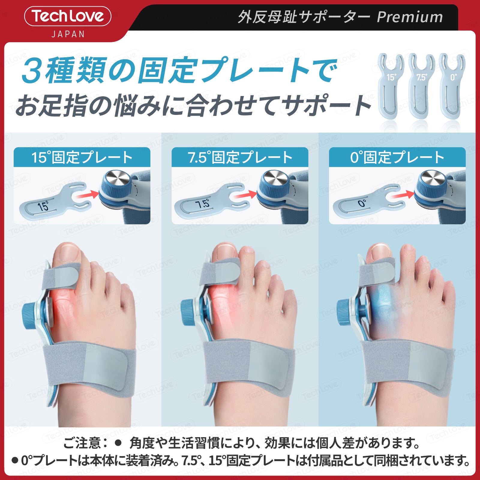 日本製・外反対策】Techlove 外反母趾サポーター プレミアム